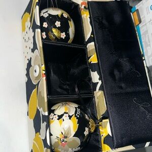 Vera Bradley Dogwood Ornament Set (2/3, one missing)